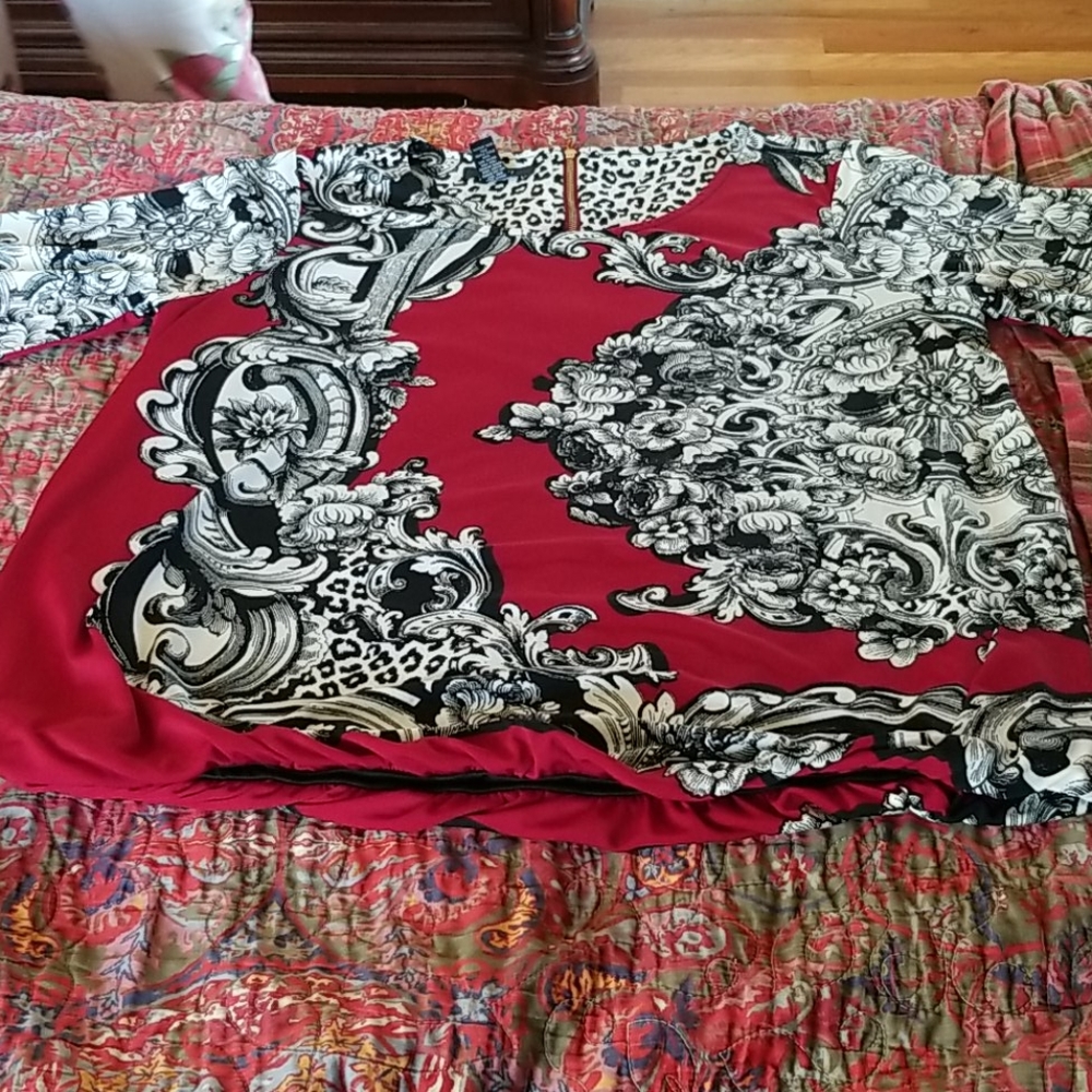 Red blouse